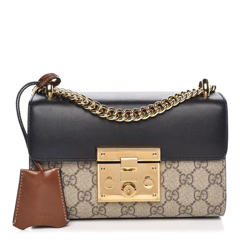 gucci padlock bag - black